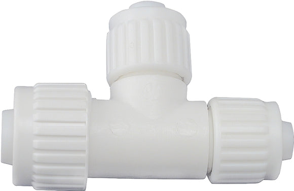 Flair-It PEXLOCK 16825 Reducing Tube Tee, 3/4 x 1/2 x 3/4 in, PEX-A, PEX-B