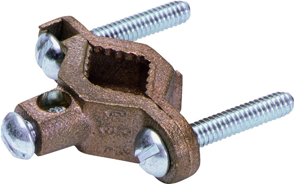 nVent ERICO CWP1J Pipe Clamp, Clamping Range: 1/2 to 1 in, #10 to 2 AWG Wire