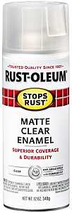 ENAMEL SPRAY RUST MAT CLR 12OZ
