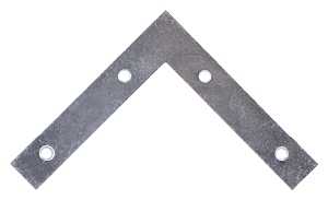 BRACE CORNER FLT STL 5-7/8 ZNC