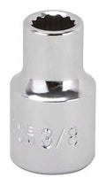 SOCKET STD 3/8INX12PT 1/2DR   