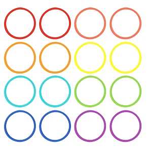 BAND SILICONE ASRTD MULTI-COLR