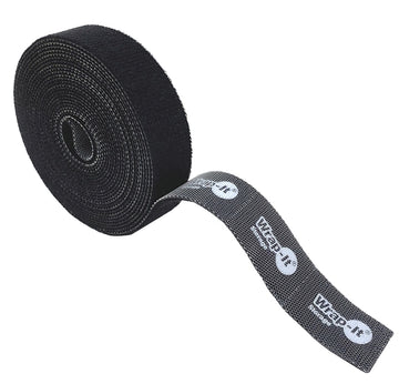 Wrap-It Storage 400-12x75PBL Perforated Roll, 3/4 in W, 12 ft L, Nylon, Black