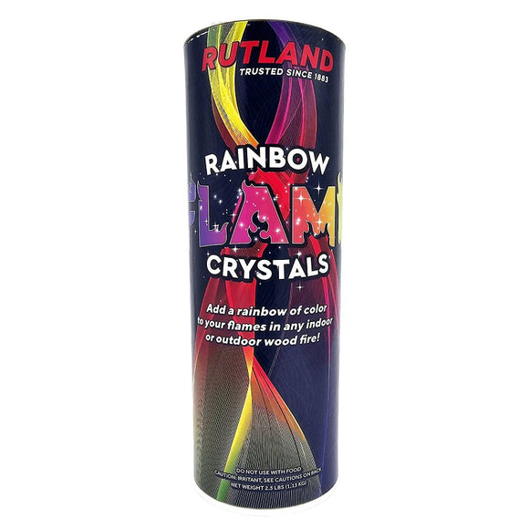 Rutland Rainbow Flame 71599 Flame Crystal, Lightweight, Blue/Tan