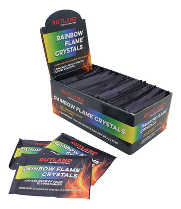Rutland Rainbow Flame 715P Flame Crystal, Lightweight, Blue/Tan