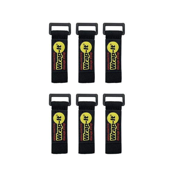 Wrap-It Storage 706-06B Storage Strap, 6 in L, 1 in W, Fastening Method: Hook and Loop