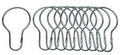 HOOKS SHOWER CURTAIN 1IN 12CD 