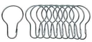 HOOKS SHOWER CURTAIN 1IN 12CD 