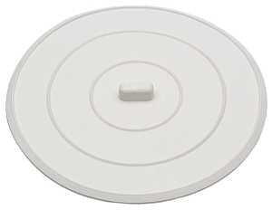 STOPPER FLAT SINK 5IN WHITE   