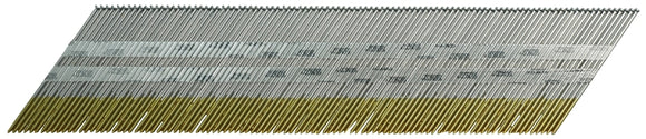 Senco DA25EPB Series Finish Nail, Glue Collation, 2-1/2 in L, 15 ga, Steel, Bright Basic, Brad Head, Smooth Shank