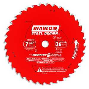 BLADE SAW 36T F/MTL&SS 7-1/4IN
