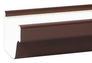 GUTTER TRDNL VNYL BRN 5INX10FT
