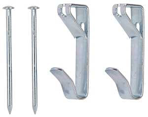 PICTURE HANGER W/NAIL 100LB ZP