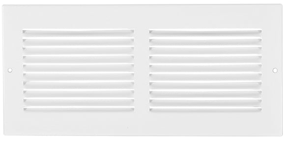 Imperial RG0401 Grille, 14 in L Opening, 12 in W Opening, 15-1/4 in L, 13-1/4 in W, Steel, White, Powder-Coated