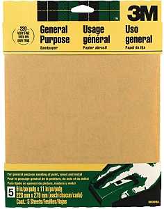 SANDPAPER AL OXIDE 9X11IN FINE
