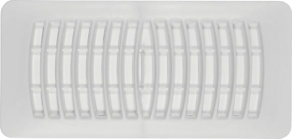 Imperial RG1292 Floor Register, 10 in W Duct, White, 4 in H Duct Opening, Polystyrene