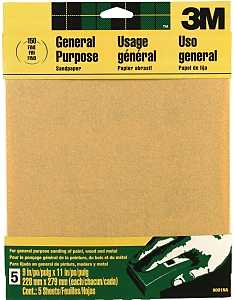 SANDPAPER AL OXIDE 9X11IN FINE
