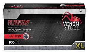 GLOVES INDUS NITRILE BLACK XLG