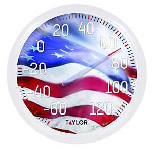 THERMOMETER OUTDOOR 13.5" FLAG