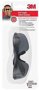 SAFETY EYEWEAR BLK FRM/GRY LEN