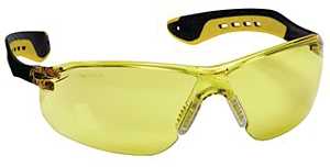 EYEWEAR AMBER LENS BLK FRAME  