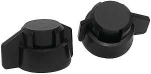 CAP BAYONET WINGED CLOSED BLK 
