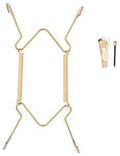 PLATE HANGER 5-7IN POL BRASS  