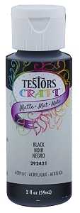 PAINT CRAFT ACRY MAT BLACK 2OZ
