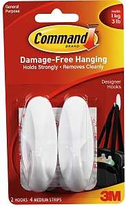 HOOK DESIGNER WHITE MEDIUM    