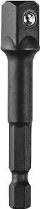 ADAPTER SOCKET 1/4HEX TO 3/8IN