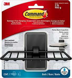 SOAP DISH METAL MATTE BLACK   