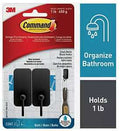 BATH HOOK METAL MAT BLK SMALL 
