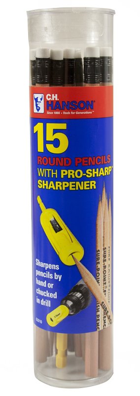 CH Hanson 02010 Pencil Kit, Yellow, Yellow Barrel