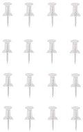 PUSH PINS CLEAR 16PC/CARD     