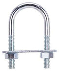 BOLT U STEEL 1/4X1-1/8X2.25 ZN