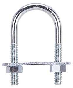 BOLT U STEEL 1/4X1-1/8X2.25 ZN