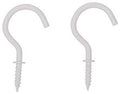 CUP HOOK 1-1/4IN WHITE STEEL  