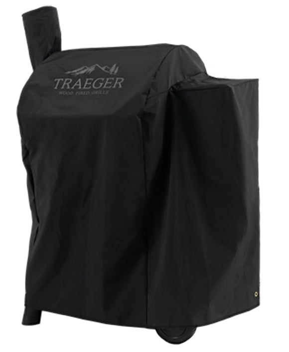Traeger Pro 575 Series BAC503 Full Length Grill Cover, 23-1/2 in W, 35.12 in D, 42 in H, Polyester, Black