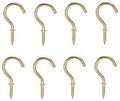 CUP HOOK 7/8IN SOLID BRASS    