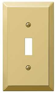 WALL PLATE 1G TGL STL BRT BRS 