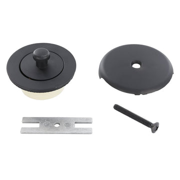 Danco 12102 Tub Drain Trim Kit, Brass, Black, Matte