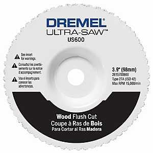WHEEL CUT FLUSH WOOD&PLSTC 4IN