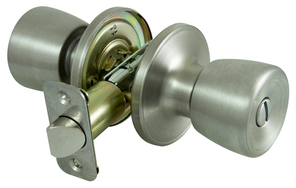 ProSource TS610BRA4B Privacy Lockset, Tulip Design, Stainless Steel