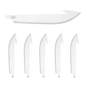 Outdoor Edge Razorsafe Series RR-6 Drop-Point Replacement Blade, 3-1/2 in L, Stainless Steel