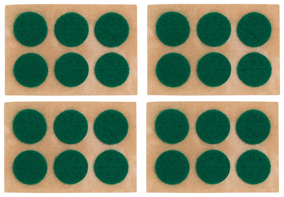 ProSource PH-122294-PS Furniture Pad, Felt Cloth, Green, 5/8 in Dia, 1/16 in Thick, Round