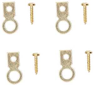 RING HANGER SMALL FLAT BRASS  