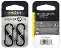 CARABINER DUAL SS NO1&2 BLK   