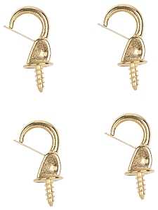 SAFETY HOOKS POL BRASS 7/8IN  