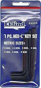 KEY HEX SET 7PC METRIC HEX-L  