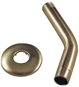 SHOWER ARM W/FLANGE 6 BRSH NIC